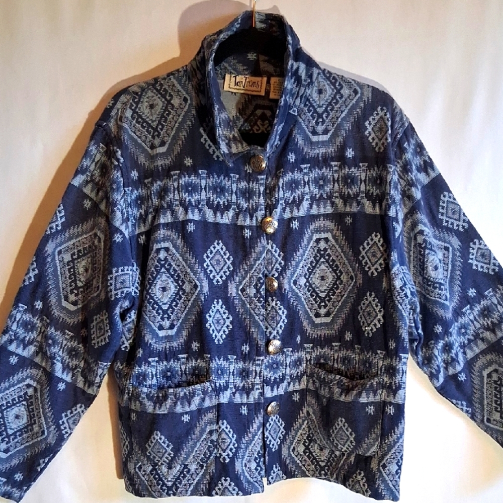 Vintage Blue Southwestern Jacket
